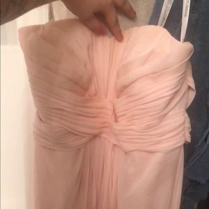 David’s bridal strapless dress